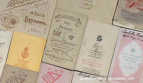 backs of old photos